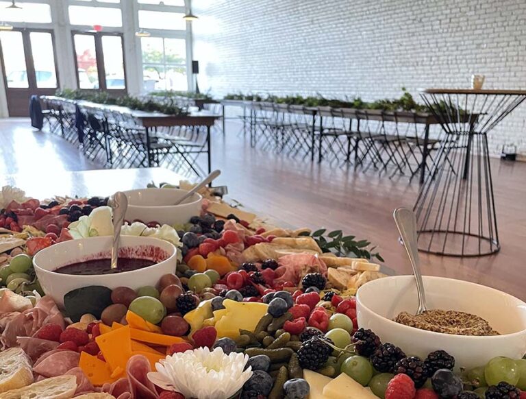 Grazing table for events