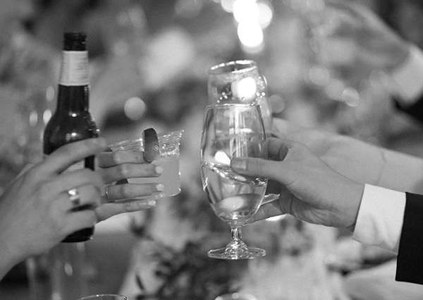 event planning people toasting